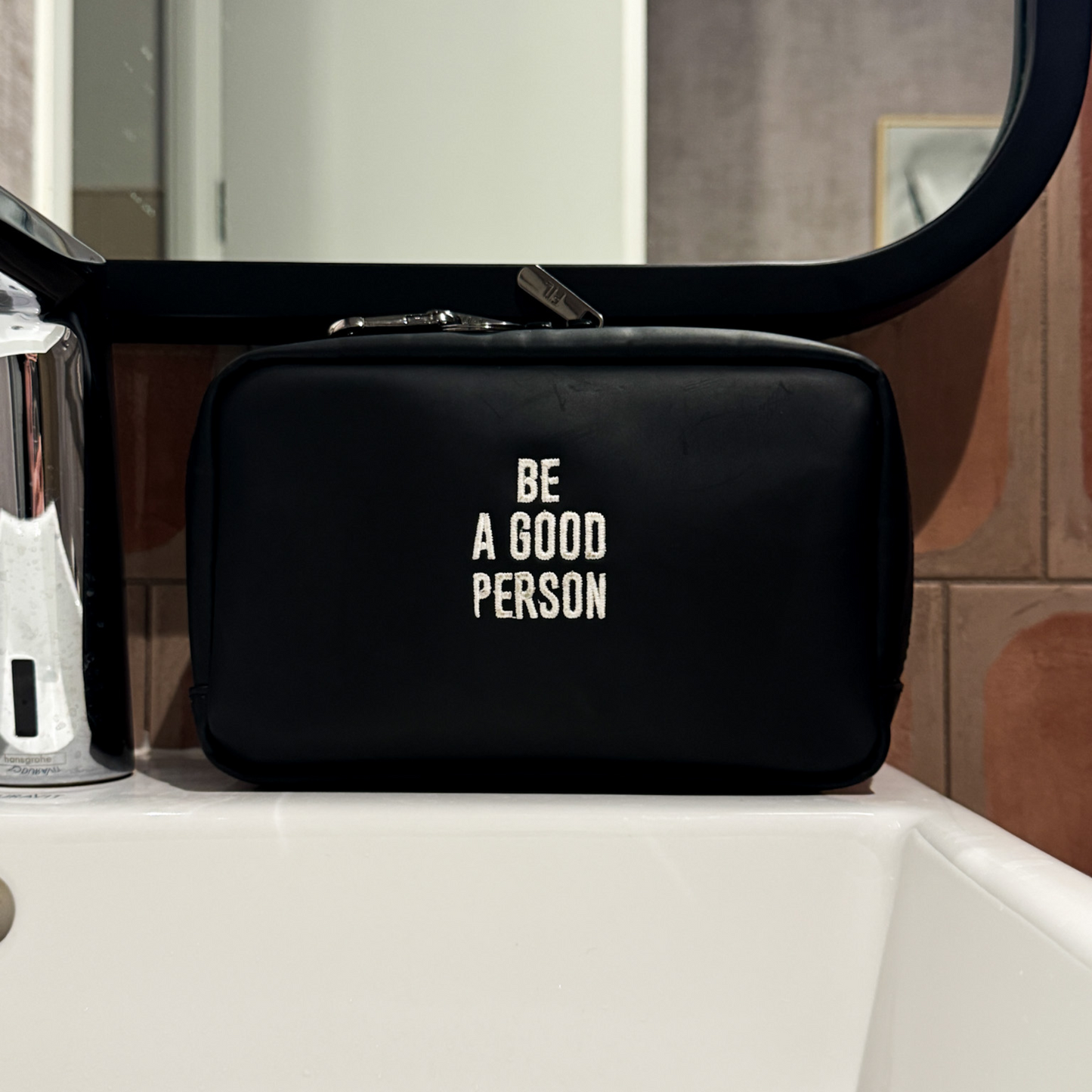 Limited Edition BE A GOOD PERSON x FTL Dopp Kit & Tech Organizer
